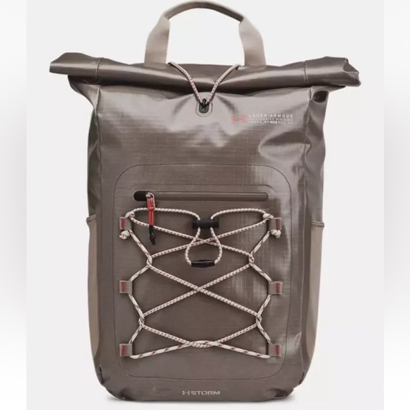 Under Armour UA Summit Backpack TAUPE Water-Repellent 26.5 L 1376462 Unisex NWT